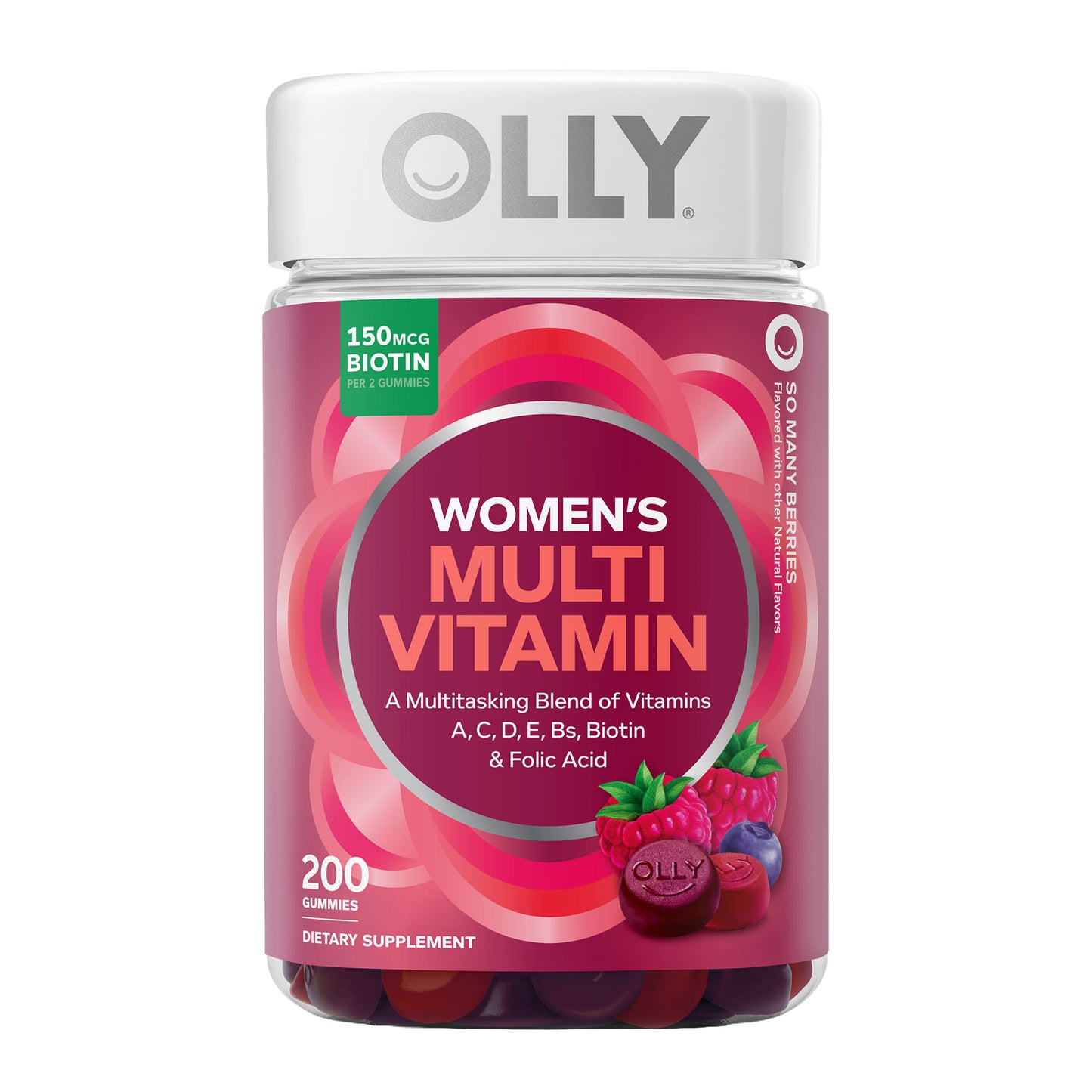 OLLY WOMEN'S MULTIVITAMIN GUMMIES 200 COUNT