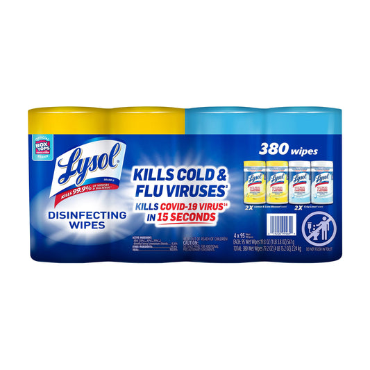Lysol Disinfecting Wipes Variety Pack 4/95 ct