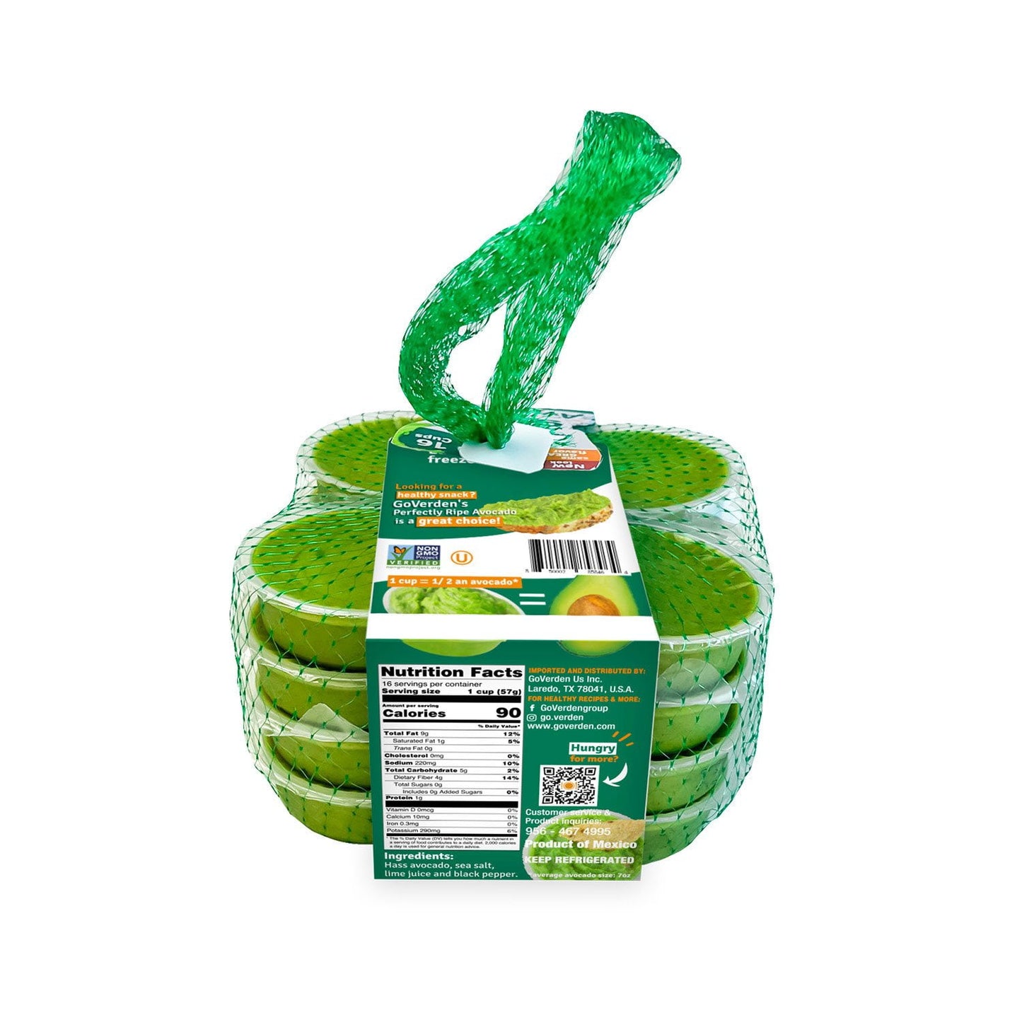 GoVerden Perfectly Ripe Avocado 2 oz. cups, 16 ct.