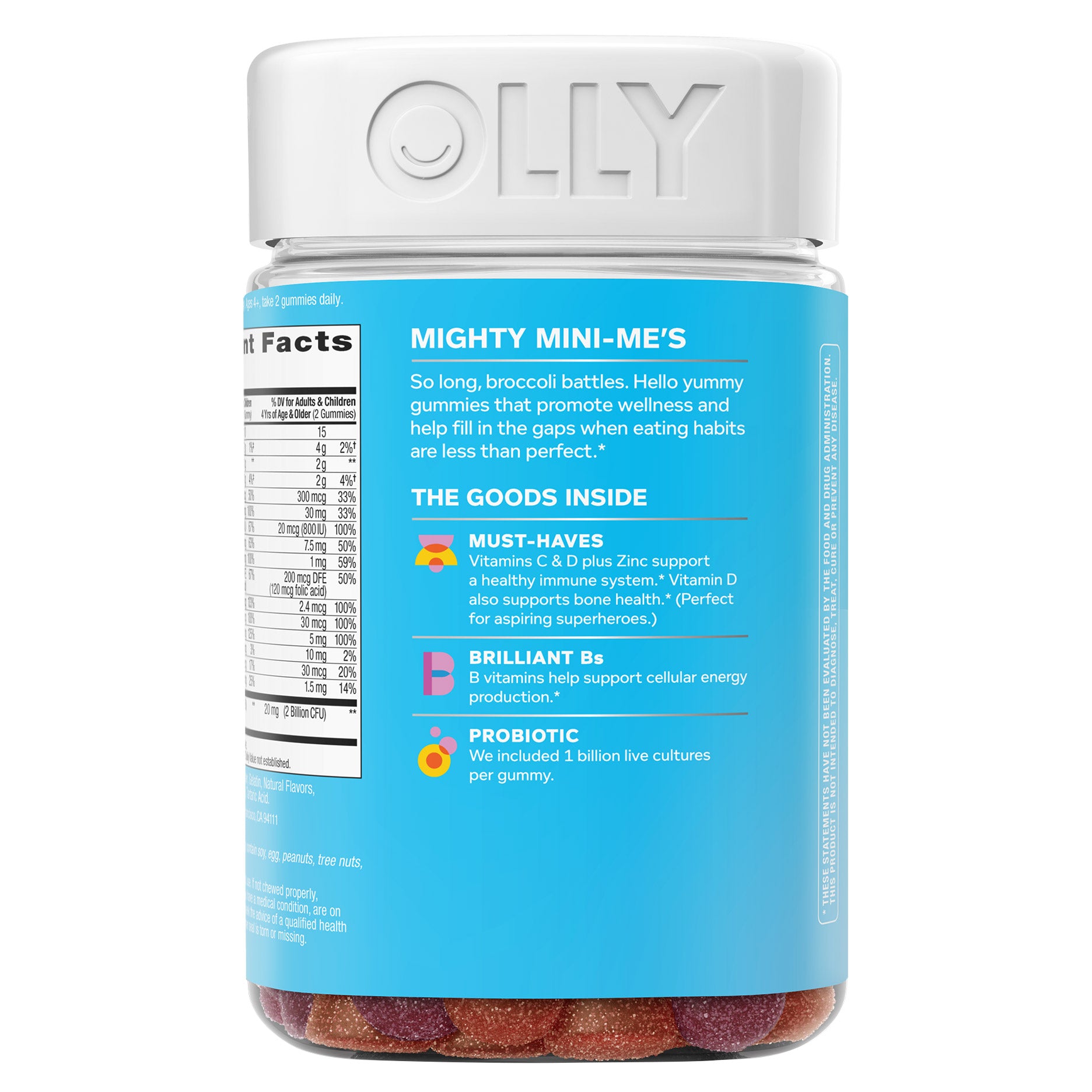 OLLY KIDS MULTI + PROBIOTIC GUMMY 160CT