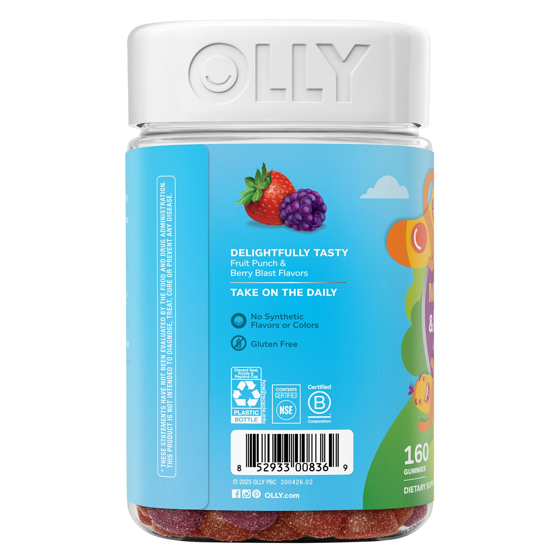 OLLY KIDS MULTI + PROBIOTIC GUMMY 160CT