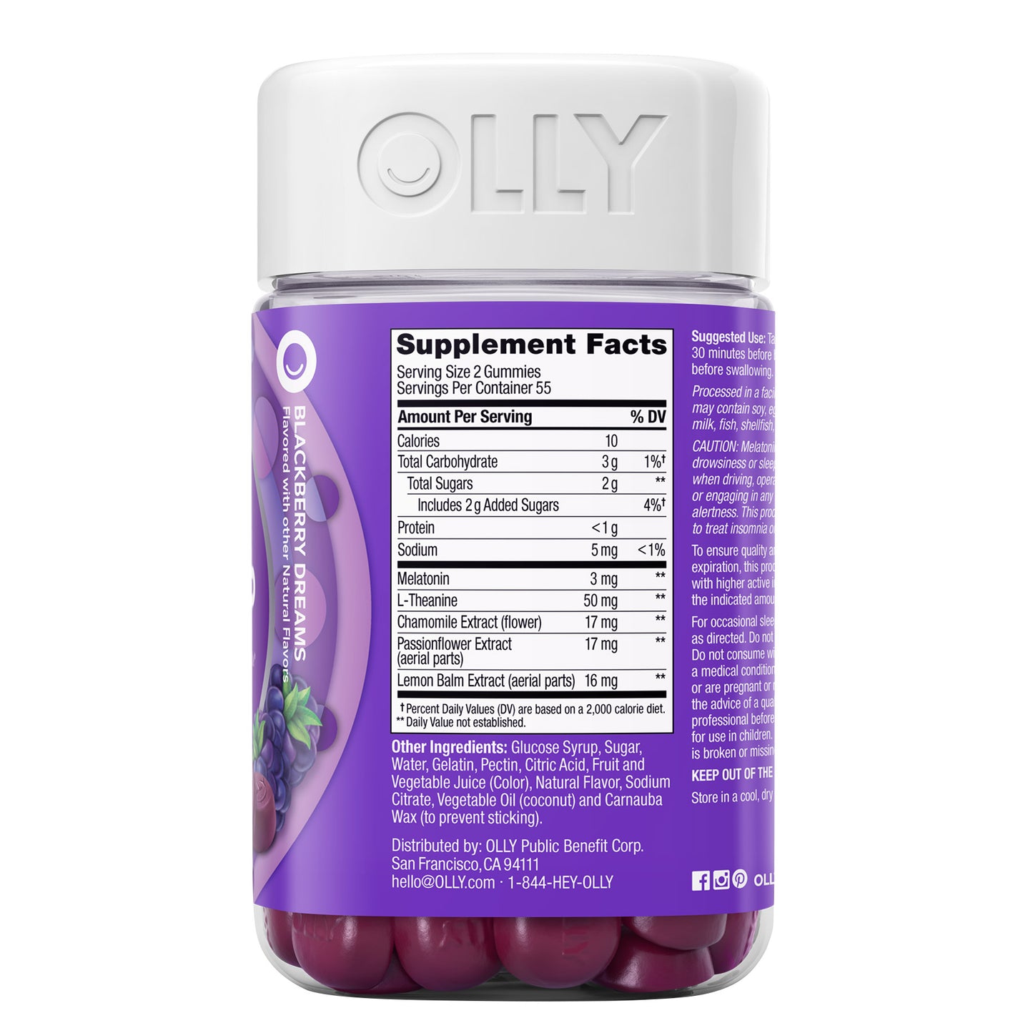 OLLY SLEEP GUMMY 110CT