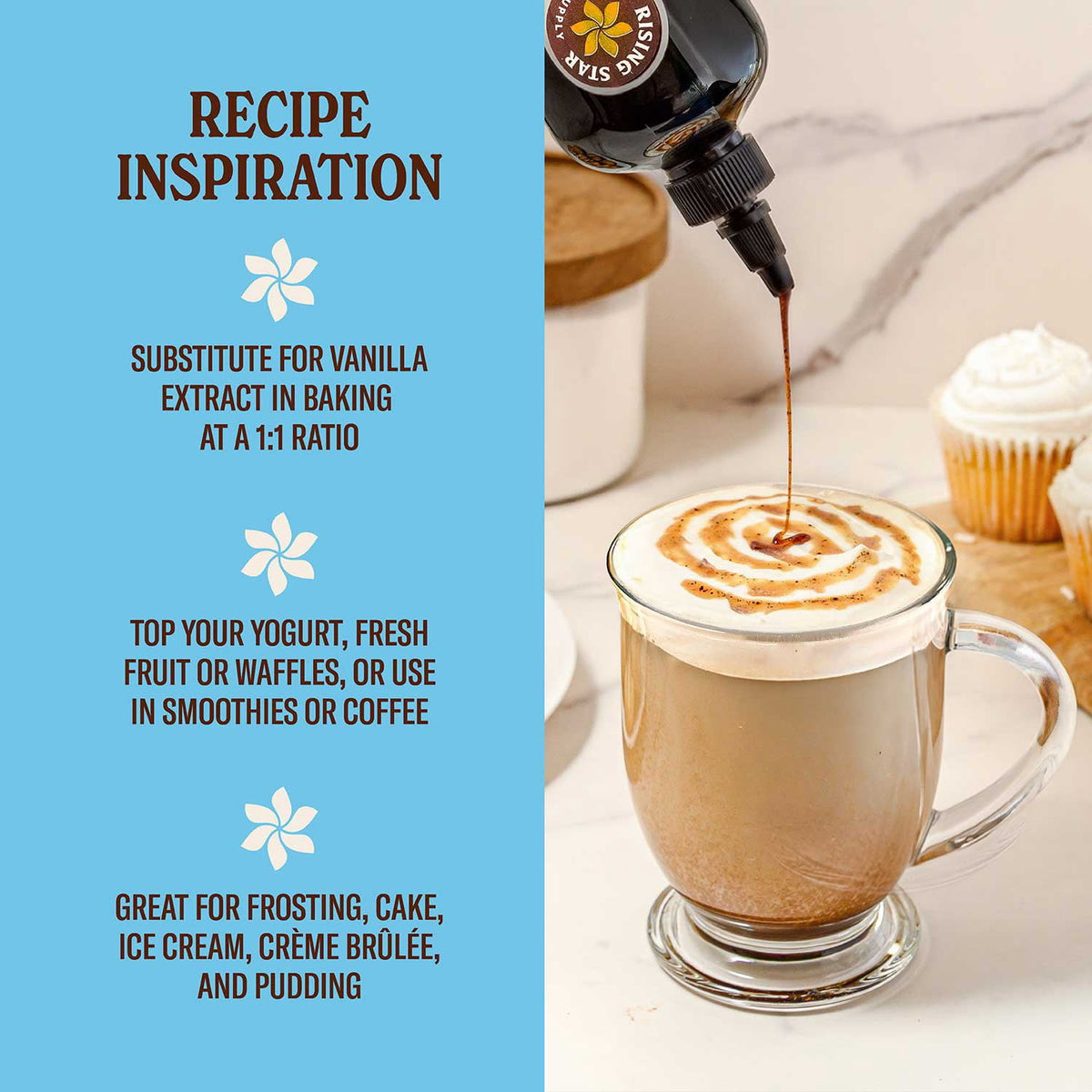 Rising Star Baking Supply Vanilla Bean Paste, 8 fl. oz.