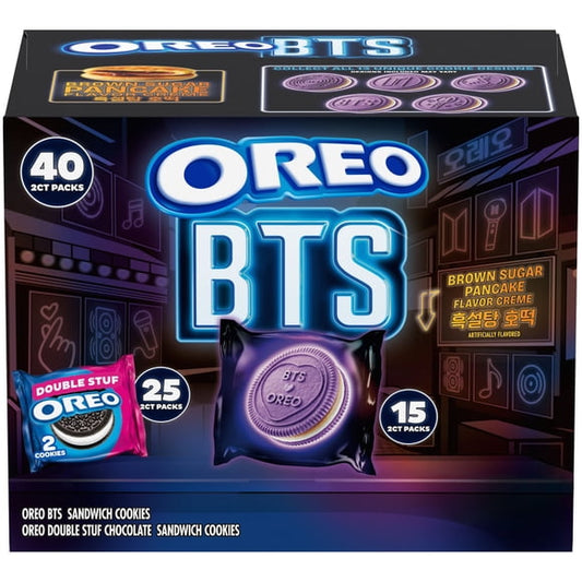 Oreo BTS & OREO Double Stuf Cookies Variety Pack, 1.02 oz., 40 pk.