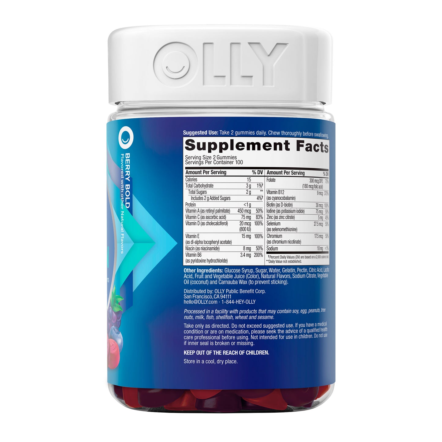 OLLY MEN'S MULTIVITAMIN GUMMIES 200 COUNT