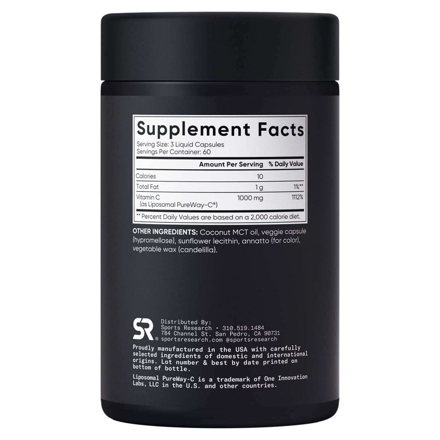 SPORTS RESEARCH VITAMIN C LIPOSOMOL 1000MG 180CT