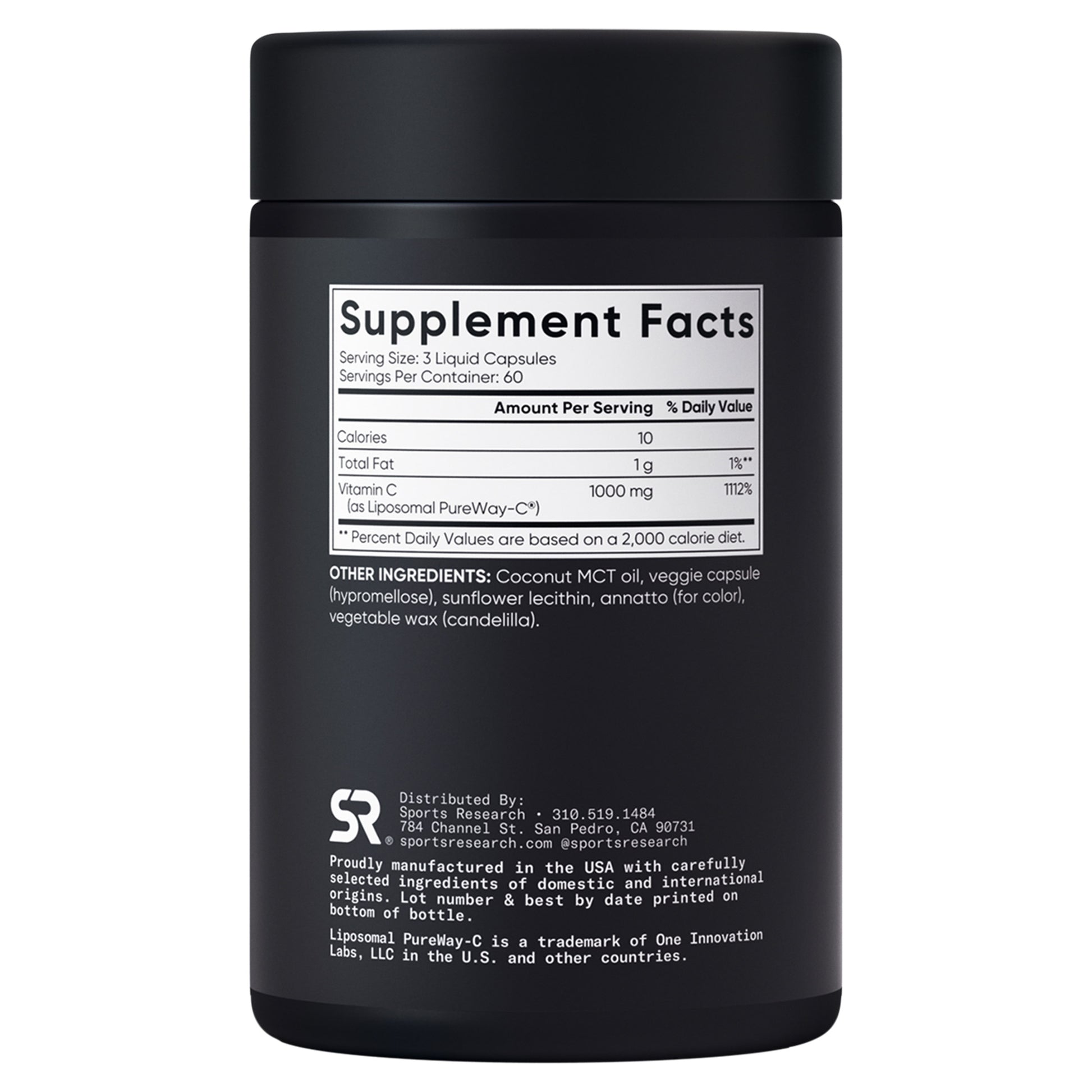 SPORTS RESEARCH VITAMIN C LIPOSOMOL 1000MG 180CT