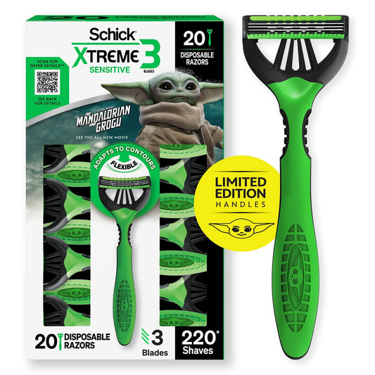 Schick Xtreme3 Mandalorian Disposable Razors for Men, 20 ct.