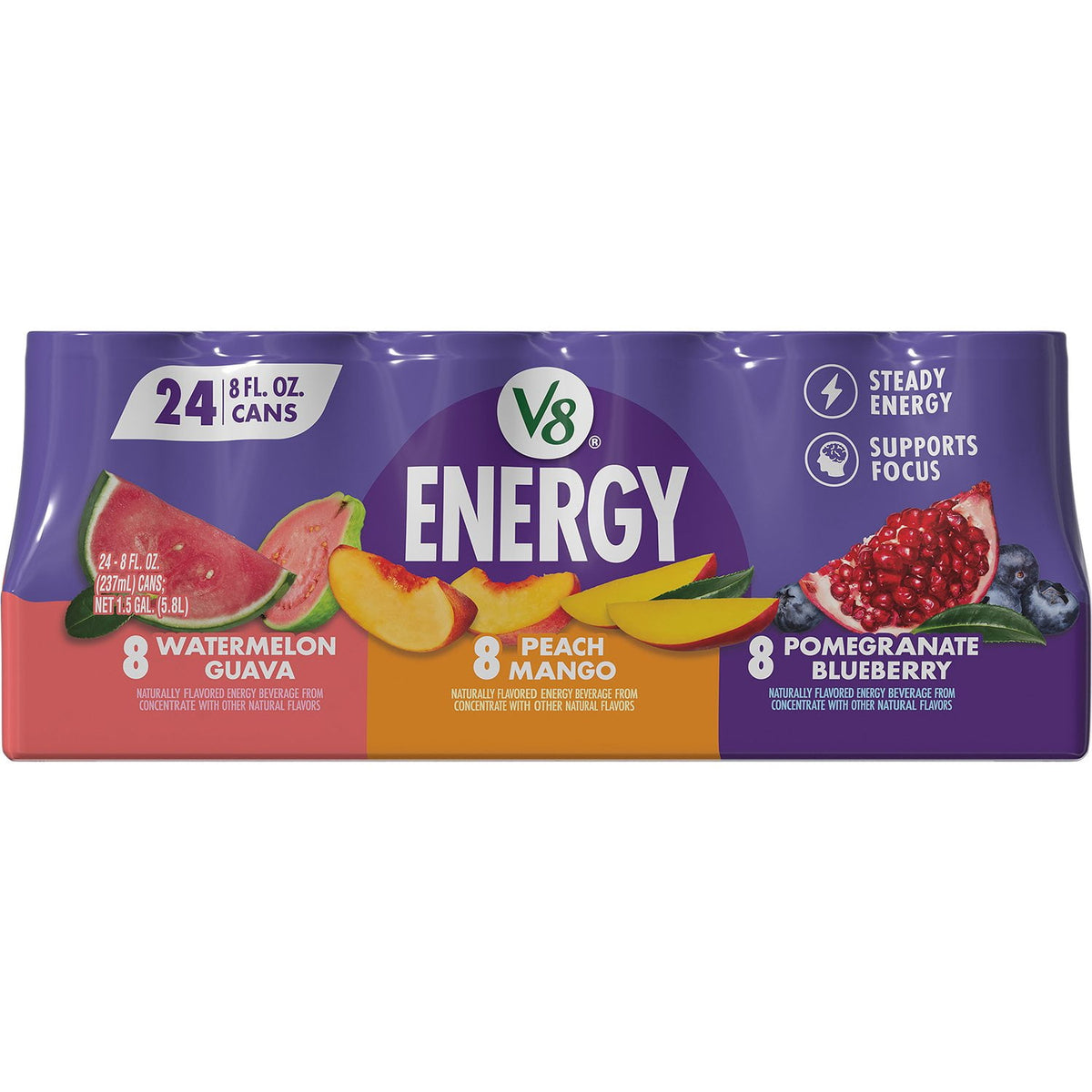 V8 Energy Drinks Variety Pack, 8 fl. oz., 24 pk.