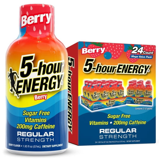 5-hour ENERGY Shot, Regular Strength, Berry 1.93 oz., 24 pk.