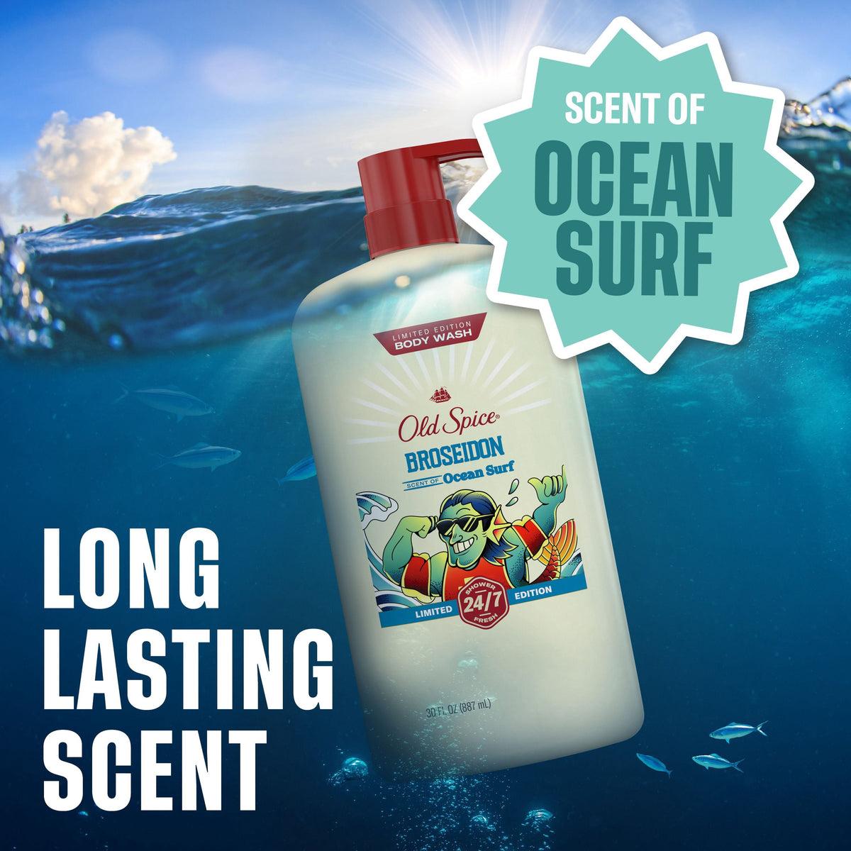 Old Spice Lawn Ranger & Broseidon Mens Body Wash, 30 fl. oz., 2 pk.