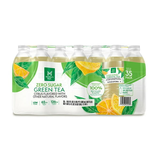 Member's Mark Zero Sugar Green Tea, 16.9 fl. oz., 35 pk.
