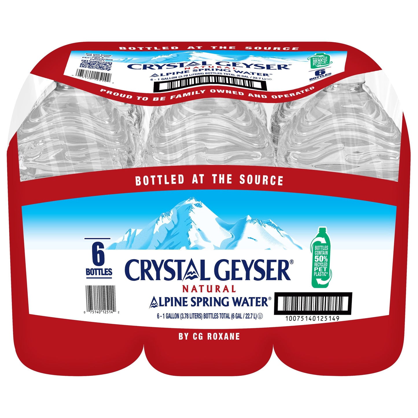 Crystal Geyser Alpine Spring Water 1 gal., 6 pk.