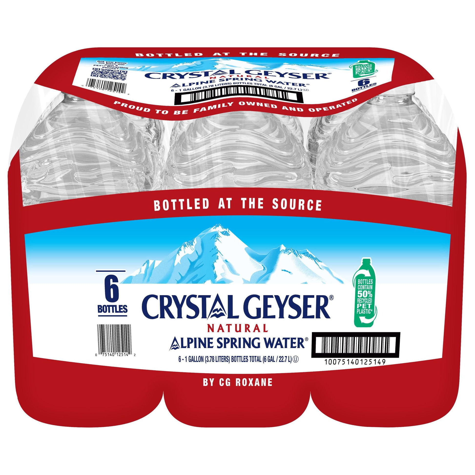 Crystal Geyser Alpine Spring Water 1 gal., 6 pk.
