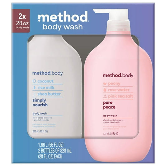 method Experiential Body Wash, 28 fl. oz., 2 pk.