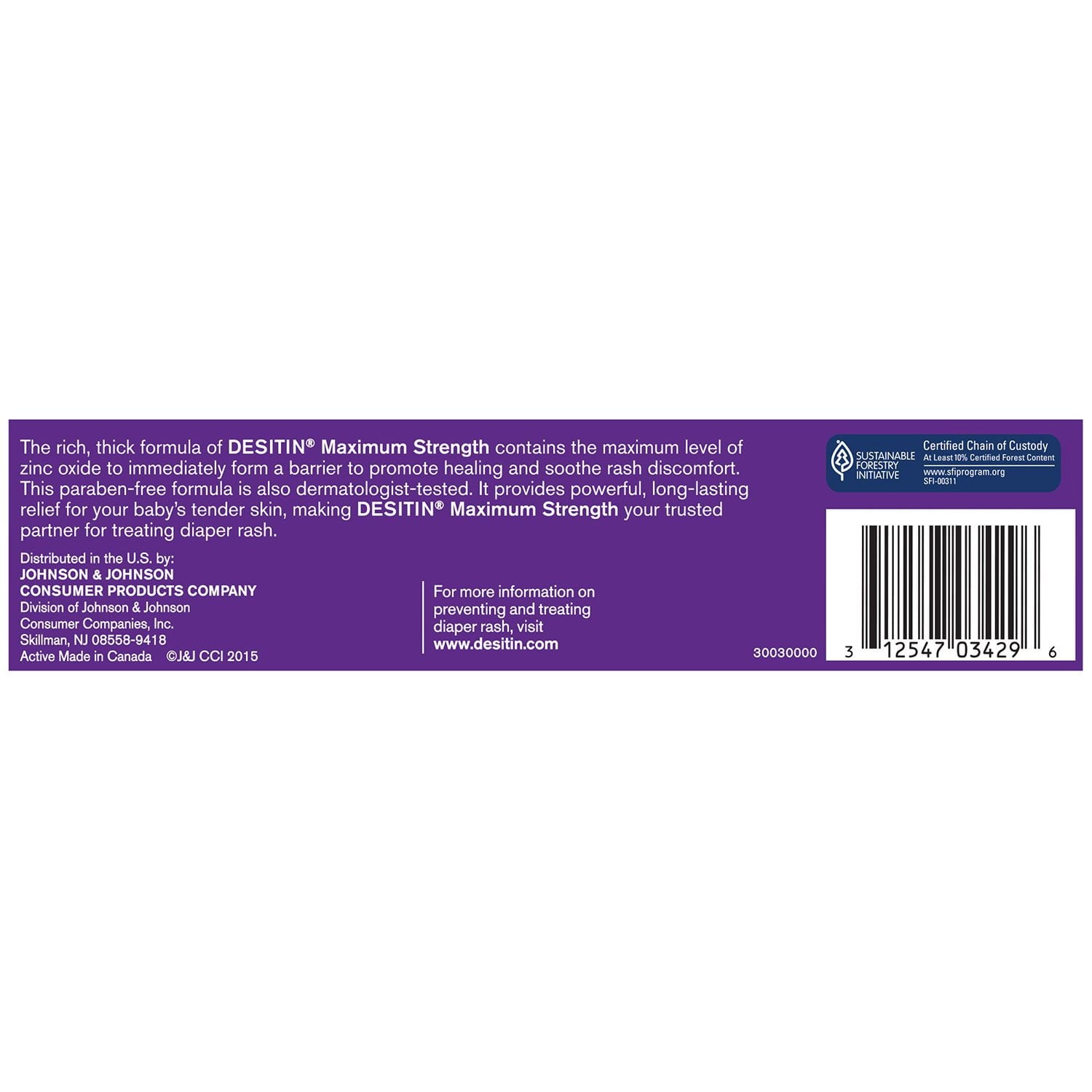 Desitin Maximum Strength Diaper Rash Paste, 4.8 oz., 3 pk.