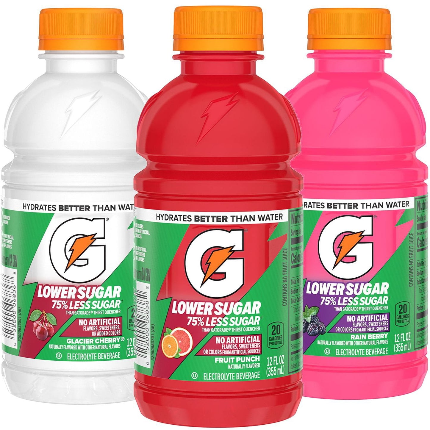 Gatorade Lower Sugar Electrolyte Beverage Variety pack, 12 fl. oz., 24 pk.