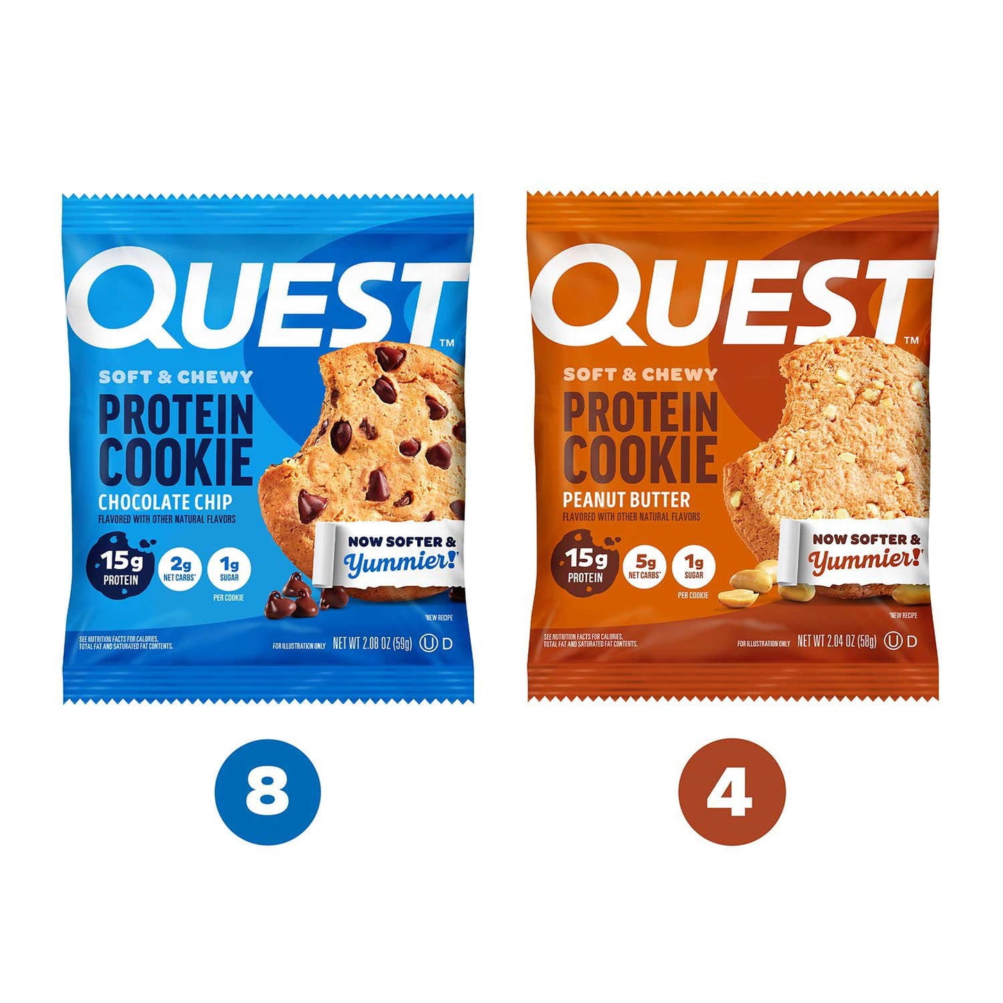 Quest Soft & Chewy 15g Protein Cookie, Variety Pack, 12 ct.