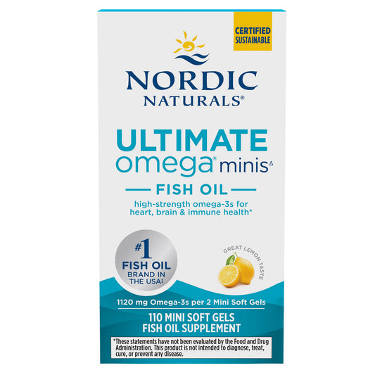 NORDIC NATURALS ULTIMATE OMEGA MINIS 110CT LEMON FLAVOR
