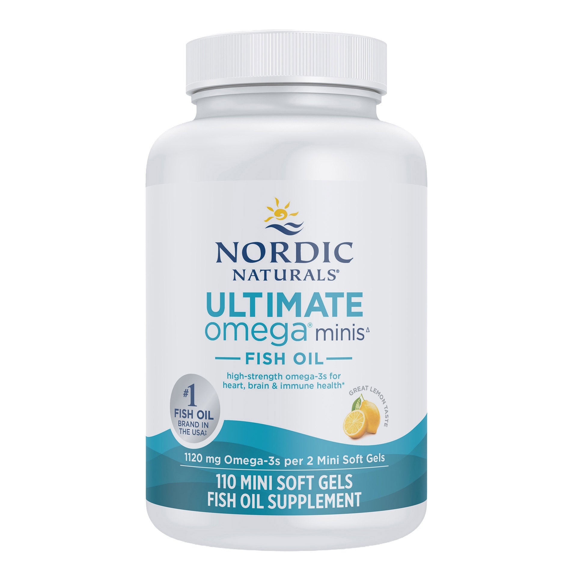 NORDIC NATURALS ULTIMATE OMEGA MINIS 110CT LEMON FLAVOR
