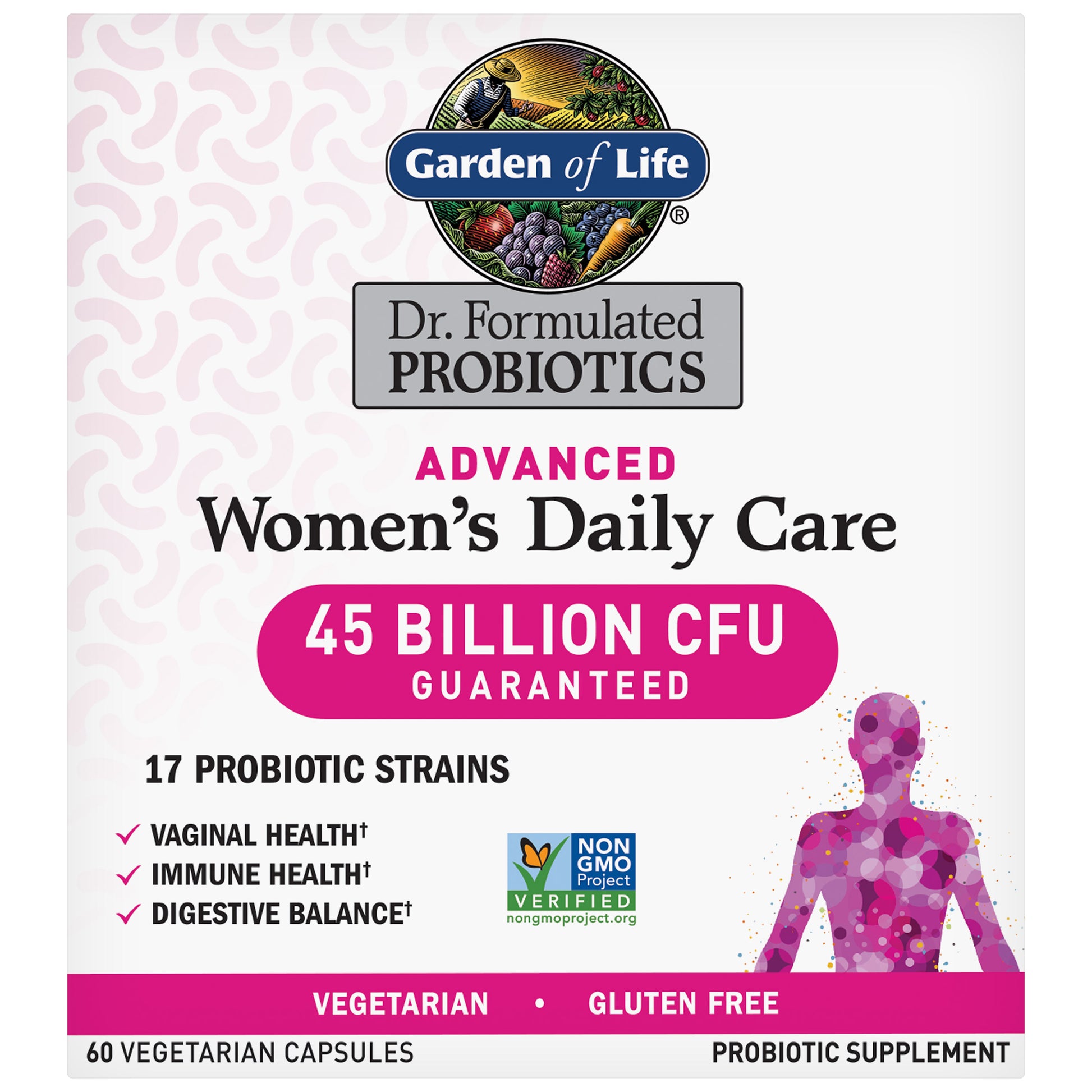 GARDEN OF LIFE ADVANCED DAILY WOMENS PROBIOTIC 60 CAPSULES