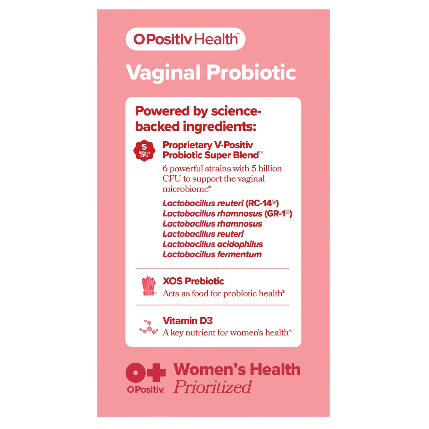 URO VAGINAL PROBIOTIC PLUS VITAMIN D3 60 CAPSULES