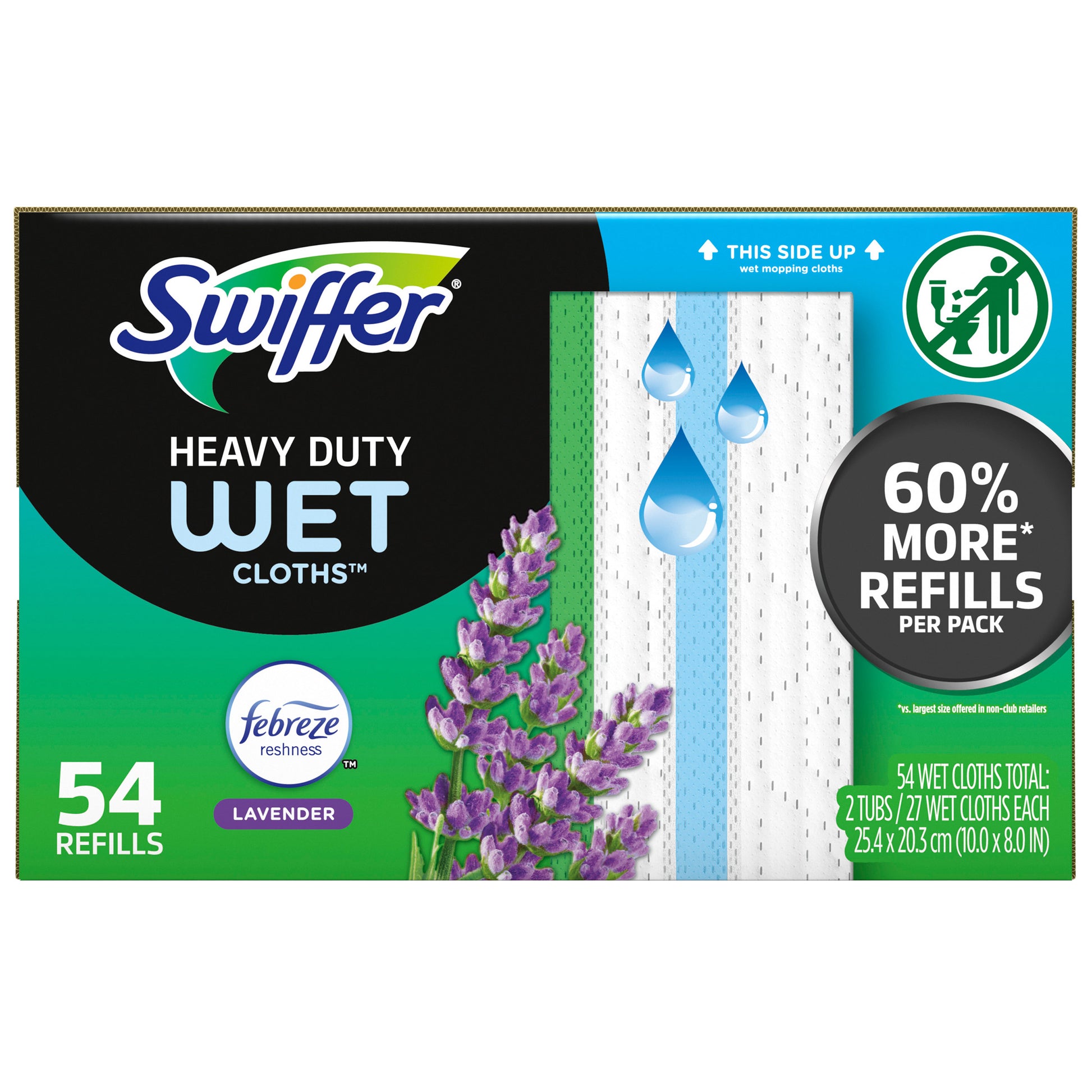 SWIFFER WET MOP HD REFILL 54 CT LAVENDER