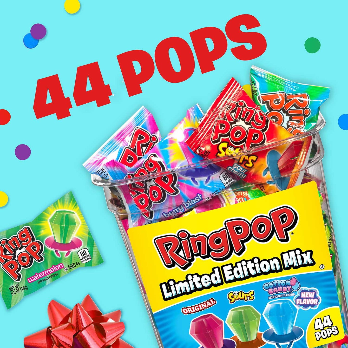 Ring Pop Variety Pack, 0.5 oz., 44 pk.