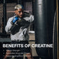 RAW Nutrition Creatine Monohydrate Powder, Unflavored, 510g 100 Servings