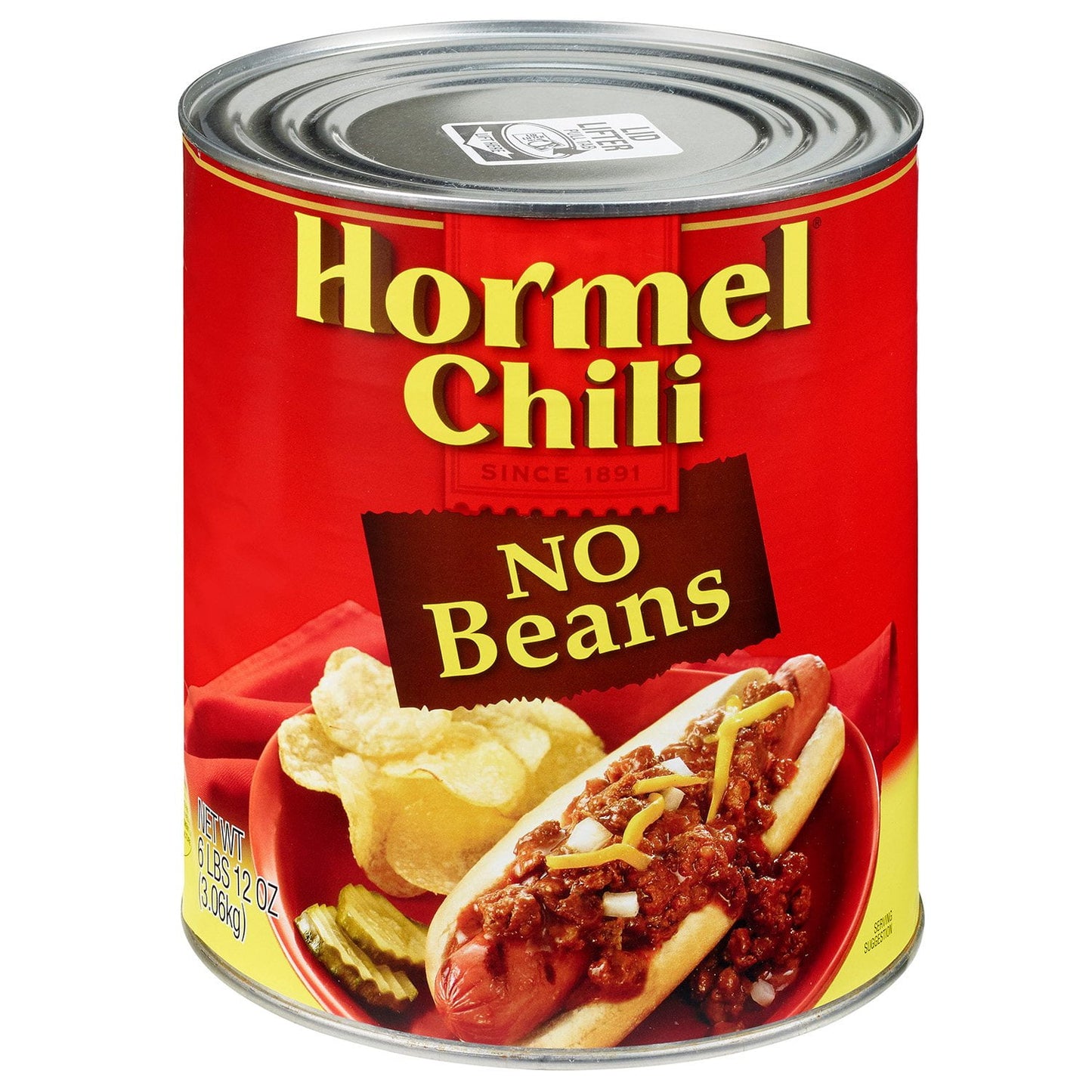 Hormel Chili No Beans 108 oz.