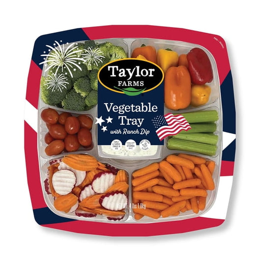 Taylor Farms Vegetable Tray with Ranch Dip, 4 lbs.