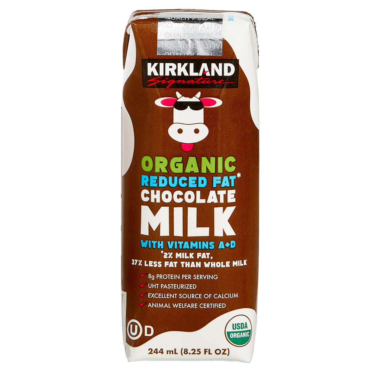 KIRKLAND SIGNATURE ORG CHOCOLATE MILK 24/8.25 OZ