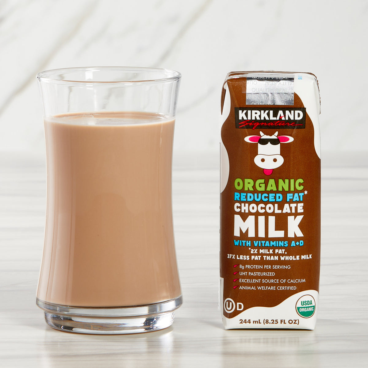 KIRKLAND SIGNATURE ORG CHOCOLATE MILK 24/8.25 OZ