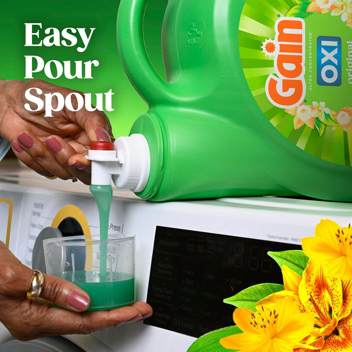 Gain + Oxi Liquid Laundry Detergent, Original, 159 Loads, 170 fl. oz.