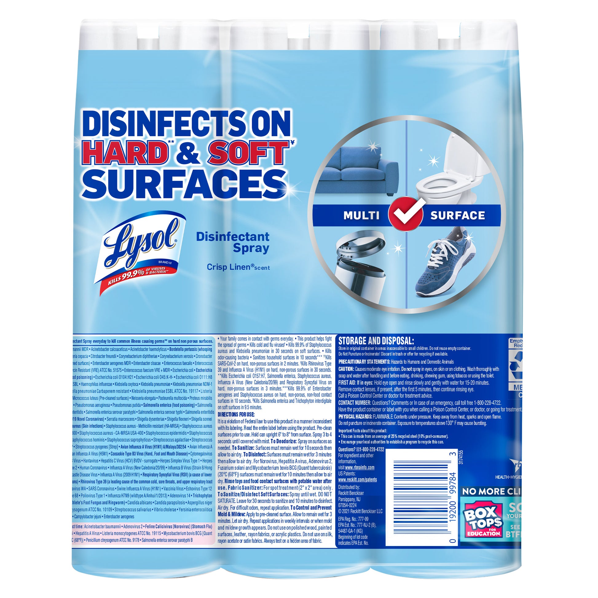 LYSOL DISINFECTING SPRAY 3/19 OZ