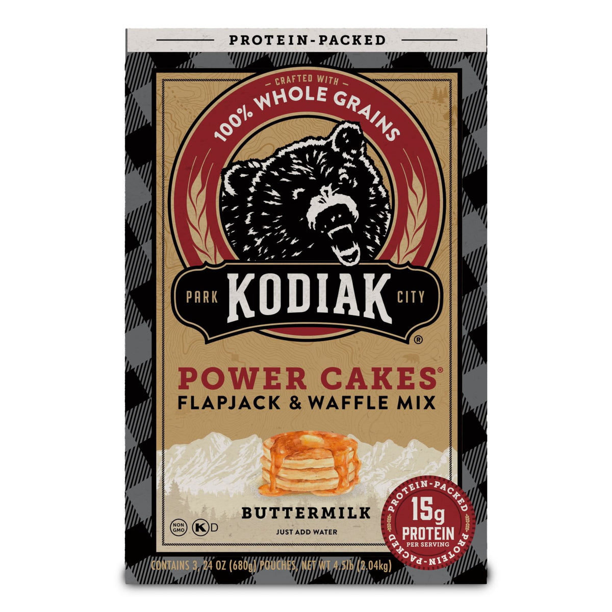 Kodiak Cakes Power Cakes Flapjack and Waffle Mix, 72 oz.