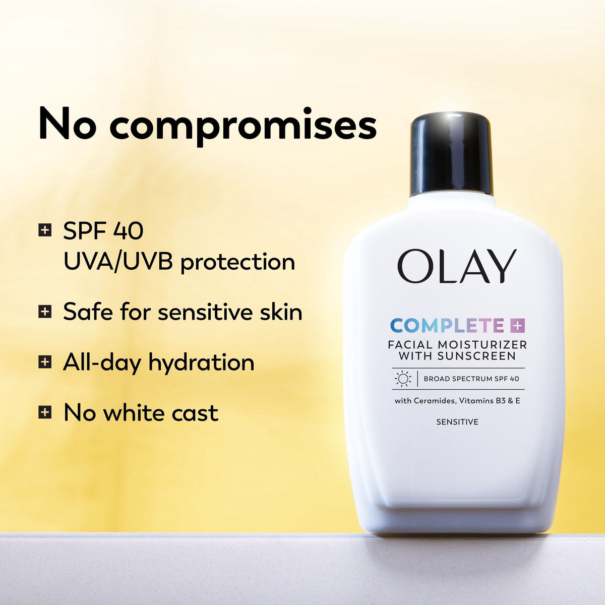 Olay Complete + Sensitive Moisturizer, SPF 40, 6 fl. Oz., 2 pk.