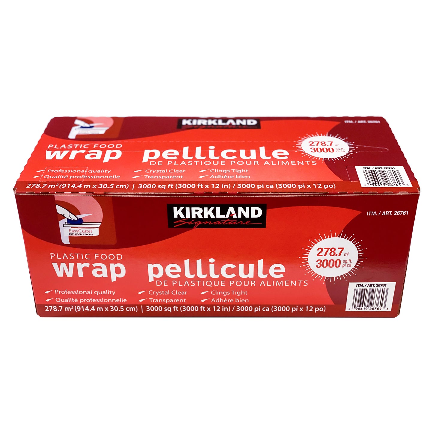 KIRKLAND SIGNATURE PLASTIC FOOD WRAP 12"X 3000 FT