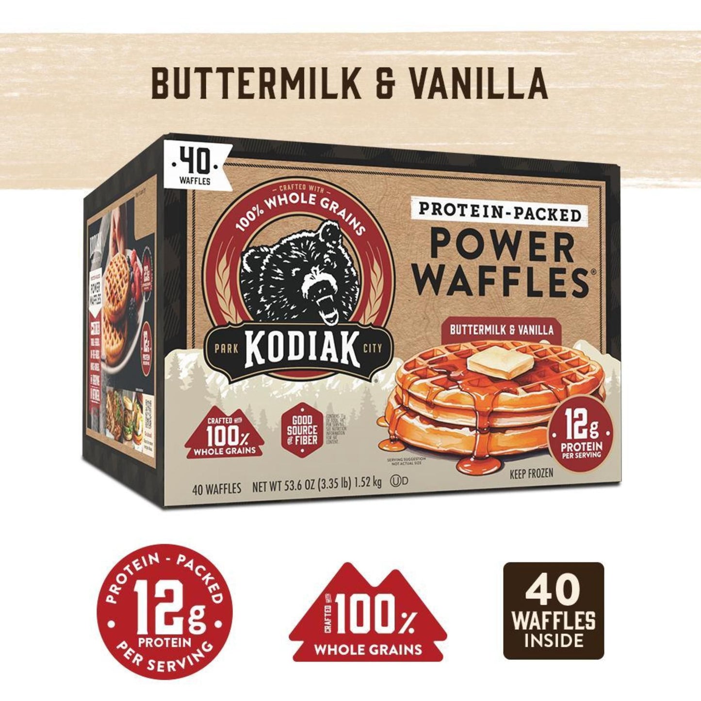 Kodiak Cakes Power Cakes Flapjack and Waffle Mix, 72 oz.