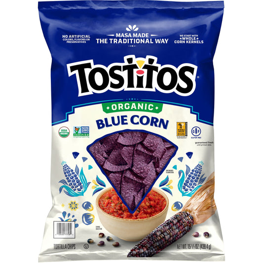 Tostitos Organic Blue Corn Tortilla Chips, 15.5 oz.
