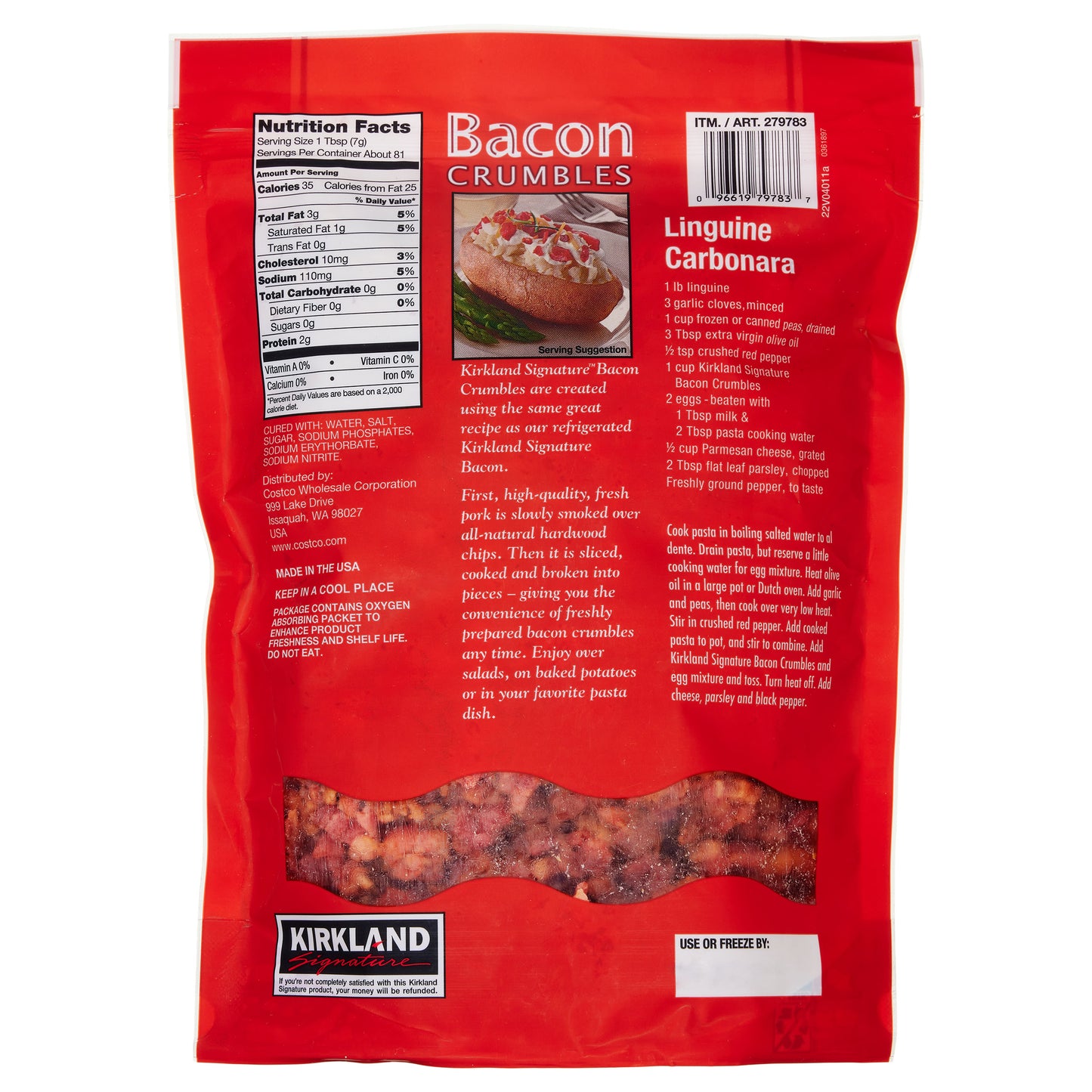 KIRKLAND SIGNATURE BACON CRUMBLES 20 OZ