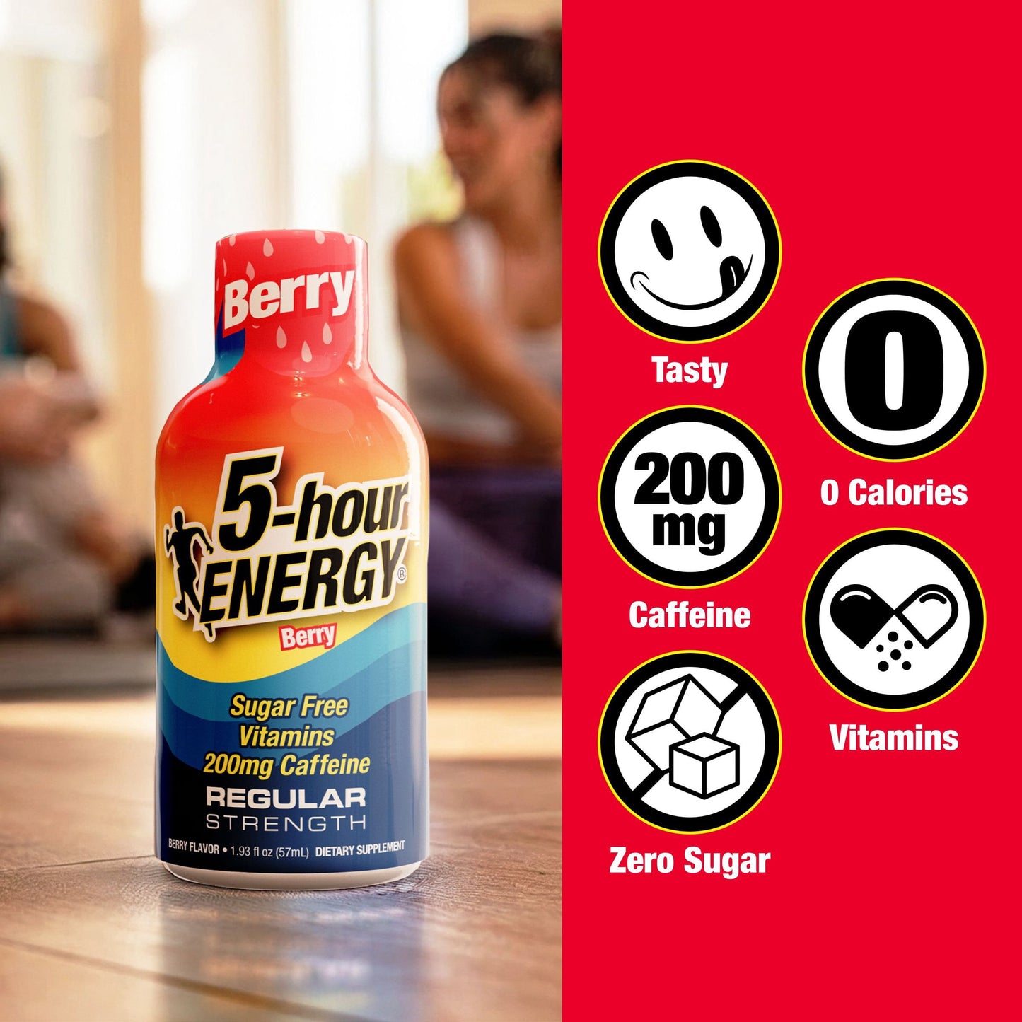 5-hour ENERGY Shot, Regular Strength, Berry 1.93 oz., 24 pk.