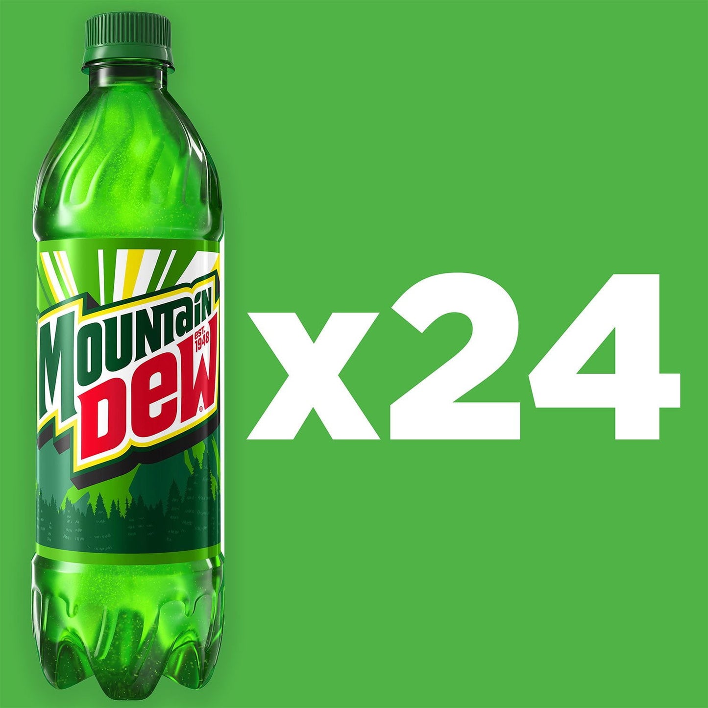 Mountain Dew Soda 16.9 fl. oz., 24 pk.