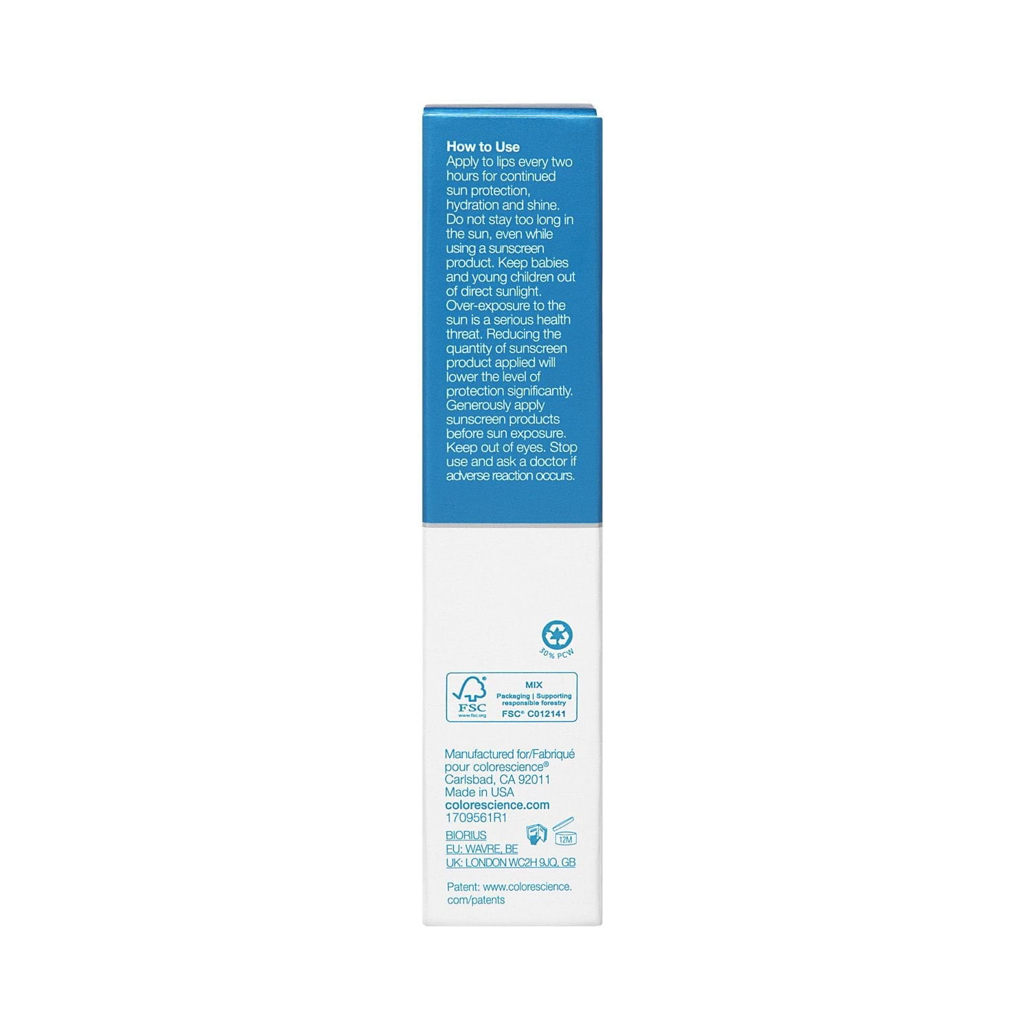 Colorescience Peptide Lip Shine, Savanna, SPF 30