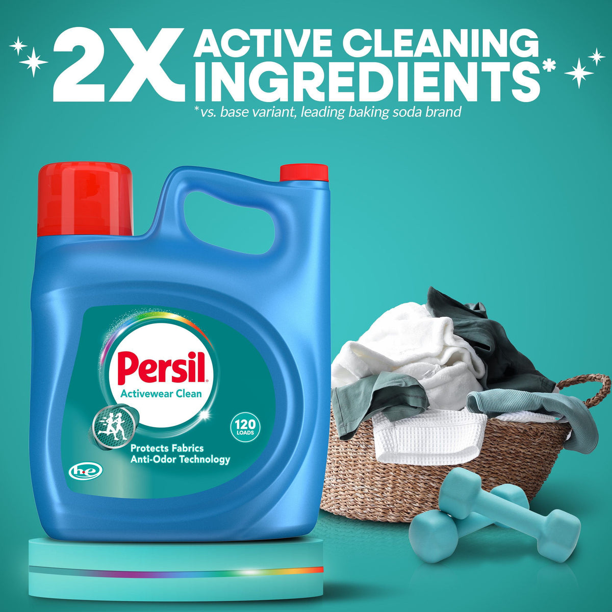 Persil Activewear, Liquid Laundry Detergent, 120 loads, 202 fl. oz.