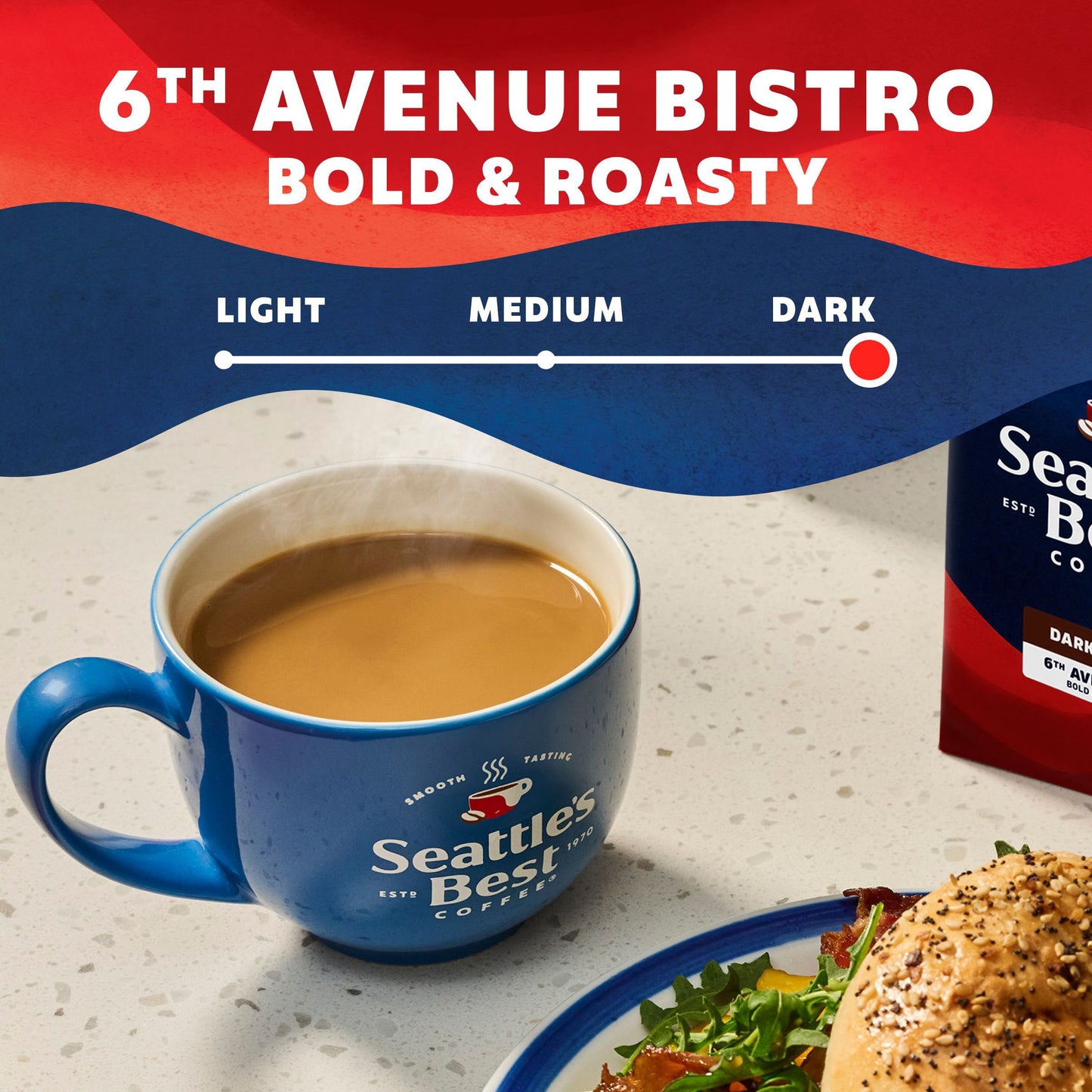 Seattle's Best Coffee 6th Avenue Bistro Ground Coffee, 32 oz.