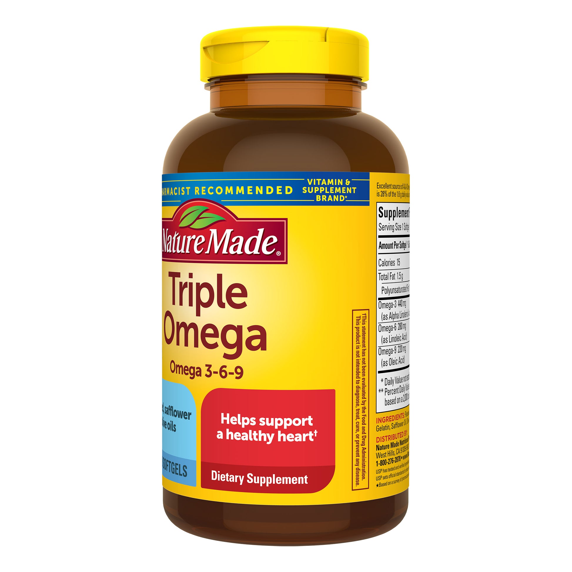 NATURE MADE TRIPLE OMEGA 180 LIQUID SOFTGELS