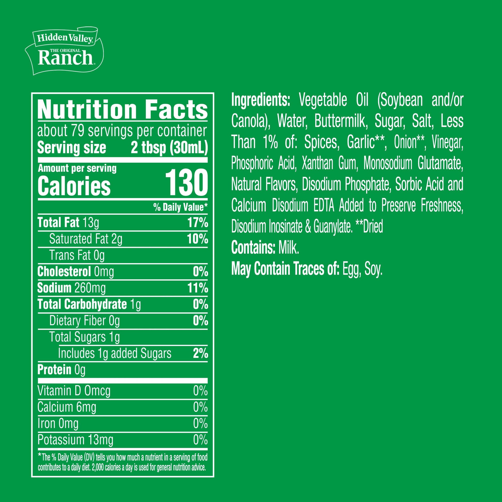 Hidden Valley Original Ranch Dressing, 40 oz., 2 pk.