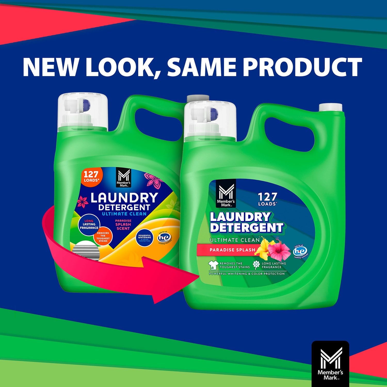 Member's Mark Liquid Laundry Detergent, Paradise Splash, 127 loads, 196 fl. oz.