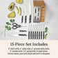 Premier by Calphalon 15-Piece Knife Set with SharpIN Edgetech